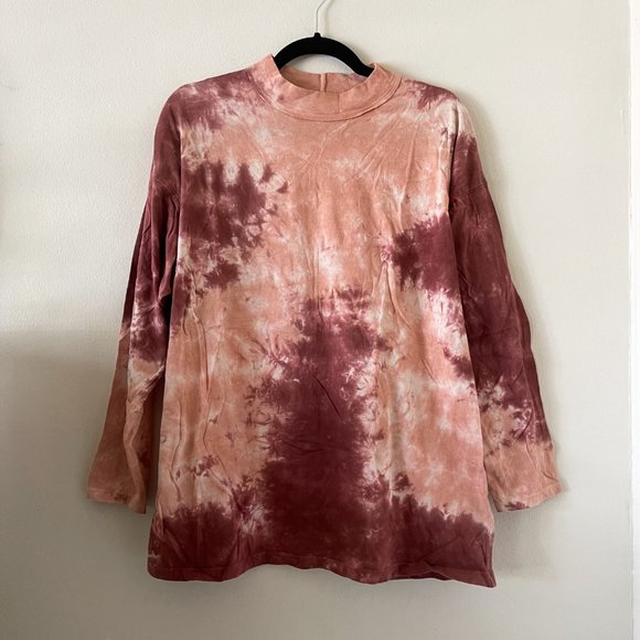 Free People Be Free Tie Dye Top - Cabernet Combo - Picture 3 of 7